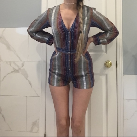 New Vici | Multi-Colour Romper - Picture 4 of 15